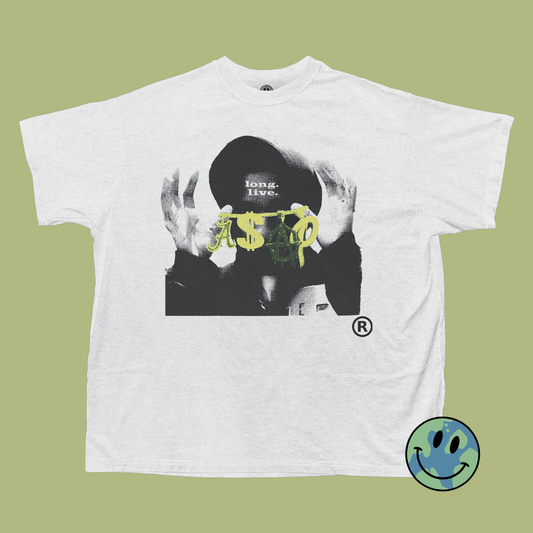 Unisex Vintage Style Asap Rocky Graphic Tee Shirt
