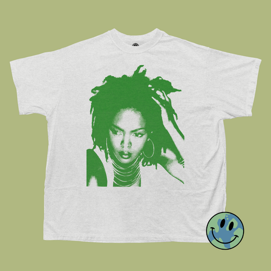 Unisex Vintage Style Lauryn Hill Halftone Graphic Tee